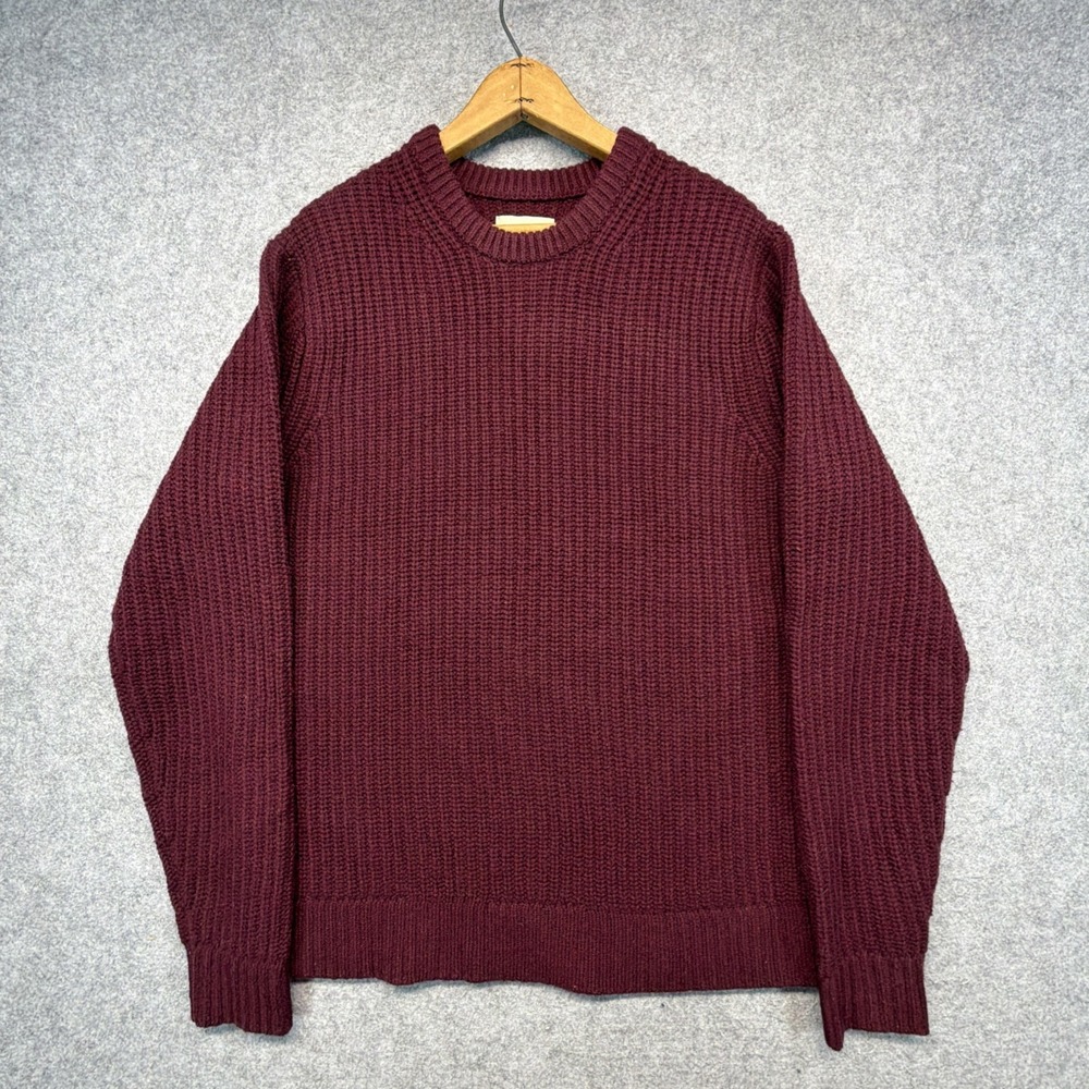 Taylor Stitch The Wharf Merino Wool Fisherman Sweater Size 42 Large